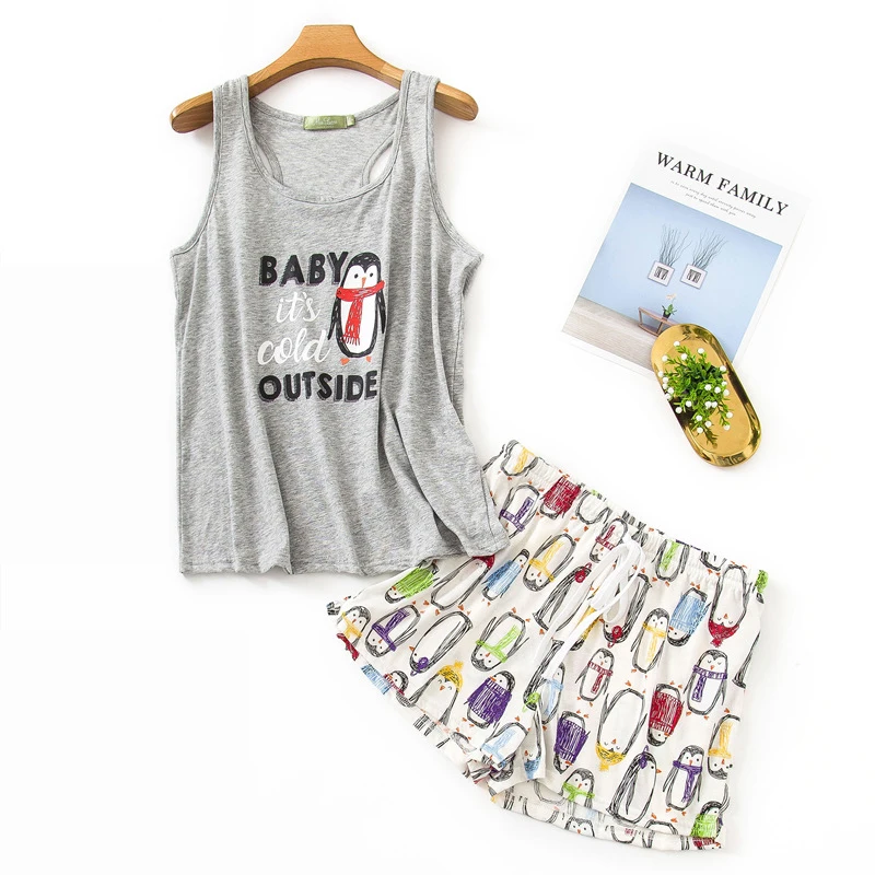 пижама женская весенне летний хлопковый пижамный комплект новые женские пижамы