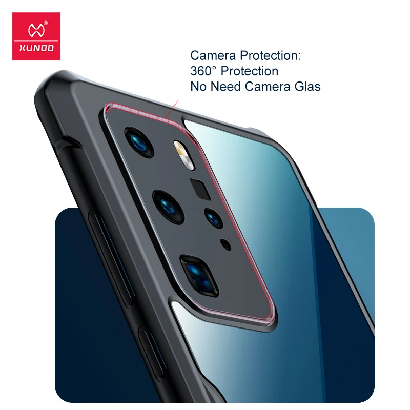 Чехол Xundd для телефона Huawei Honer P40 Pro Plus ударопрочный прозрачный мягкий чехол