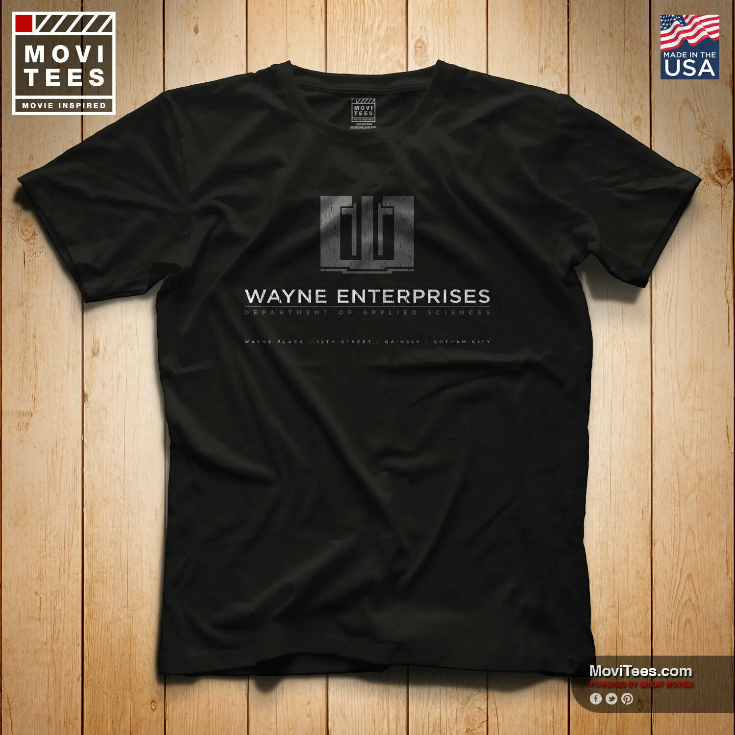 Wayne Enterprises T Shirt 100% Cotton Dark Knight Rises Inspired ...