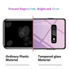 Dégradé Aurora couleurs étui en verre trempé pour Samsung Galaxy S8 S9 S10 Plus S20 Ultra Note 8 9 10 Lite Coque de couverture de téléphone portable ► Photo 3/6