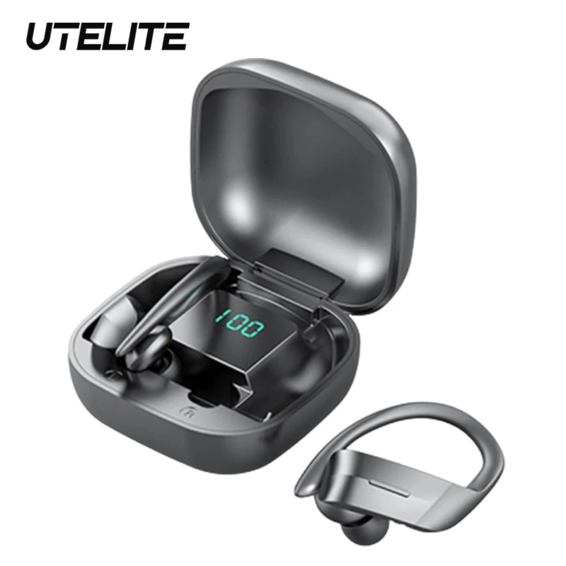 UTELITE наушники вкладыши TWS Bluetooth Беспроводной С микрофоном спортивные
