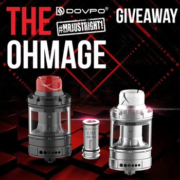 

Dovpo The Ohmage Sub Ohm Tank 2ml/5.5ml capacity atomizer with 0.20 & 0.16ohms Mesh Coil vape atomizer VS Zeus sub ohm tank
