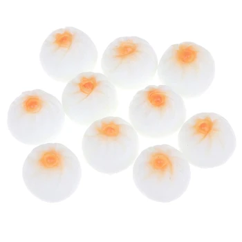 

10pcs/lot 1:12 Scale 1/12 Dollhouse Steamed stuffed bun Miniatures Doll Food Kids Toys