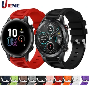 

Silicone Watchband for Honor Magic 2 Band Strap for Huawei gt gt2 46mm Bracelet Sport Wristband Band for Huami Amazfit Stratos 3