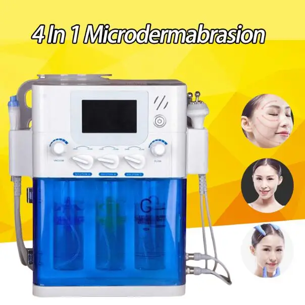 4 в 1 Hydra RF Глубокая очистка био-лифтинг лица спа машина Aqua лица cleaningl машина для зачистки водой уход за лицом
