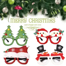 Рождественские очки Санта-Клаус, очки со снеговиком, подарки для взрослых и детей, рождественские очки, новогодние, вечерние, рождественские, декоративные очки