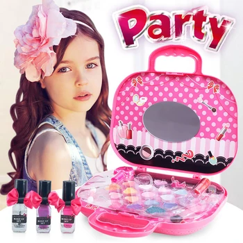 

Girls Makeup Box Set Toy Party Performances Dressing Vanity Beauty Cosmetic Bag Carry Case Set Play House Girls Toy Beauty gift