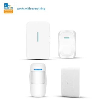 

WiFi Doorbell Set 433.92MHz Smart Doorbell Security Set US Plug EWeLink APP 100-240V Doorbell Security Suite For Home Safety