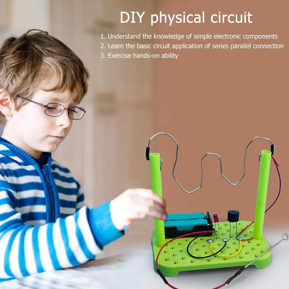Kids Basic Circuit Electricity Learning Kit Physics Educational Toys