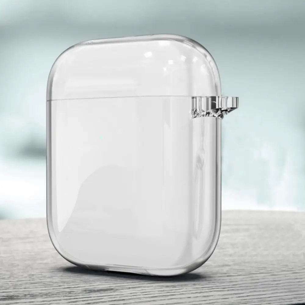 

Crystal Transparent Earphone Case For Apple Airpods 2 Wireless Bluetooth Headset Protective Skin Cover Charging Box For Airpods