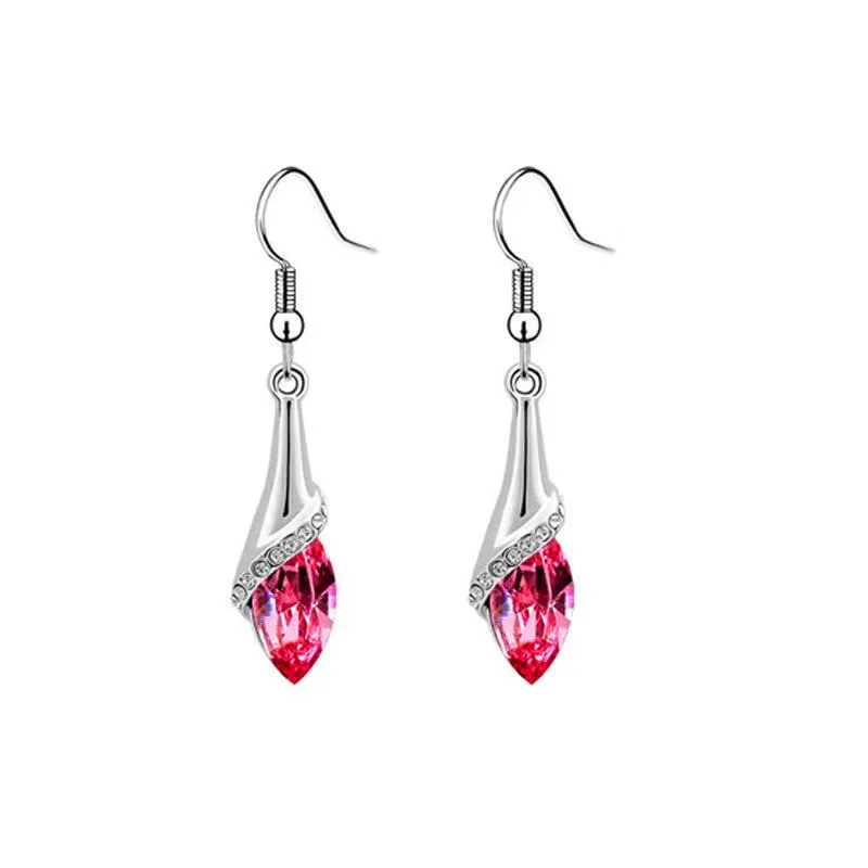 

Crystal earrings trendy long drip web celebrity temperament exaggerated tassels with simple ladies earrings