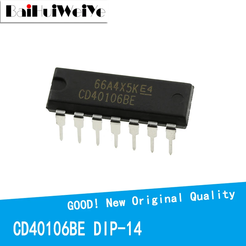 10 шт./лот CD40106BE CD40106 40106BE DIP-14 40106 новый оригинальный IC хорошее качество чипсет в