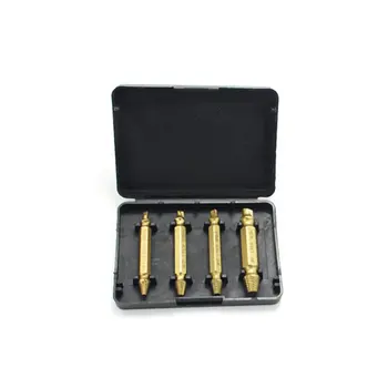

Broken Screw Extractor Alloy Steel High Speed Steel 4341 Titanium Plated Double Head Screw Sliding Remover Sale