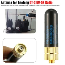 2 шт. SRH805S SMA-F женский двухдиапазонная антенна иди и болтай Walkie Talkie антенна УВЧ УКВ для Baofeng GT-3 UV-5R радио