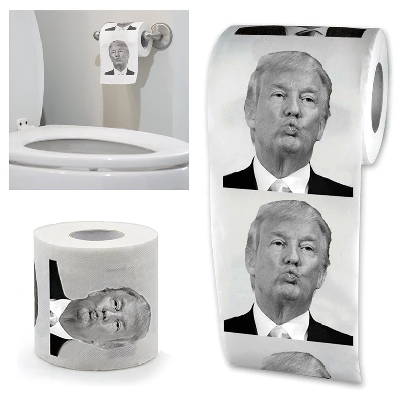 1 шт. Забавный президент туалетная бумага Дональд Шуточный розыгрыш Трамп туалетная бумага рулон веселый подарок
