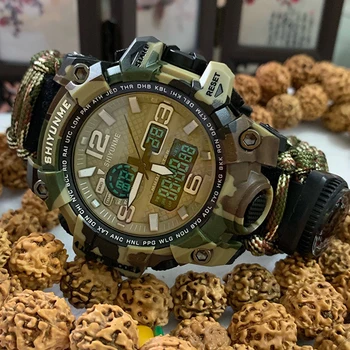 

Military Sports Watches Compass Thermometer Male Watch Outdoor Waterproof Quartz Chronograph Watches Men Relogio Masculino