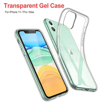 

For iPhone 11 TPU Soft/Hard Back Cover Case Support Wireless Charging For Apple iPhone X /iPhone 11 pro 11max Clear Phone Case