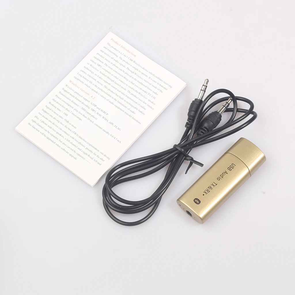 Мини 2-в-1 трансивер W/3,5 мм кабель Bluetooth адаптер Wi-Fi для ТВ MP3