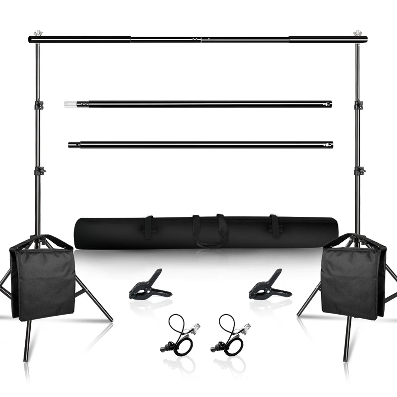 best light stand Photography Studio Backdrops Stand Portable Background Support Kit for Photo Studio Muslin Backdrops Canvas with Carrying Bag best light stand