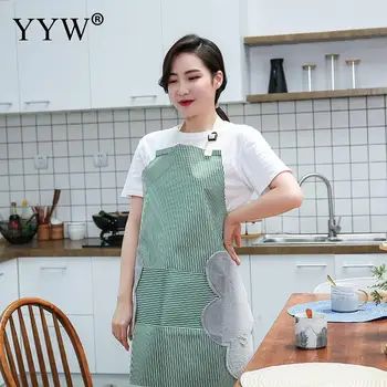 

Kitchen Apron For Hairdresser Aprons For Woman Cooking Apron Pvc Antifouling Waterproof Kitchen Accessories Apron Delantal Avent