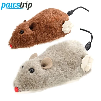 1pc creative cat toy clockwork spring power plush mouse toy motion rat cat dog playing toy.jpg