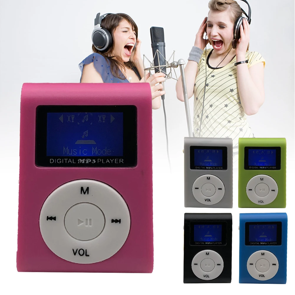 Мини USB MP3 плеер ЖК-экран дисплей Поддержка TF карта fm-радио