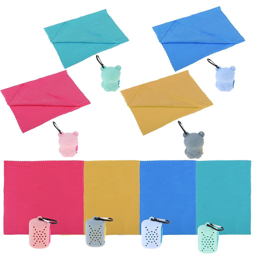 Microfibre Travel Towel Camping Sports Beach Gym Yoga Quick Dry Towel with Case