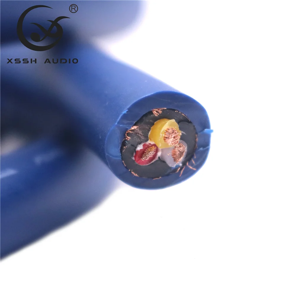 XSSH audio YIVO HiFi CD-player audio verstärker 15mm 3*3mm OFC reinem kupfer Lautsprecher Kabel Power kabel Kabel Draht – Detail 2