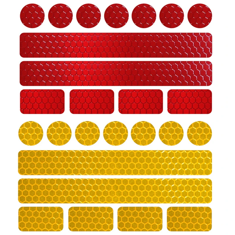 Adesivos de Bicicleta Adesiva para a Segurança da Bicicleta Peças Lote Reflexivo Fita Branco Vermelho Amarelo Azul Bicicleta Adesivos Acessórios 5 –