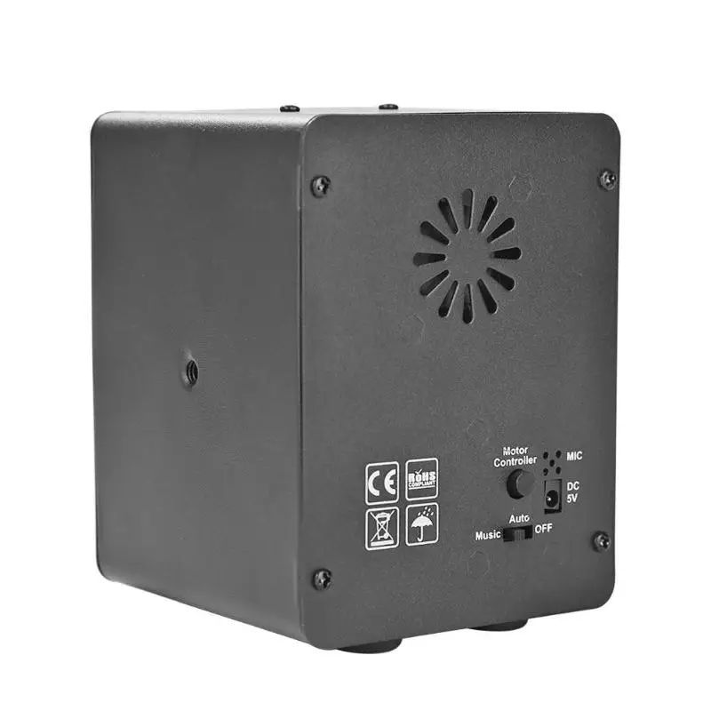 Лазерный проектор светодиодный сценический свет DC 5 В/1A звук активированный диско Эффект Освещение музыка танцы шар лампа для диско клуба