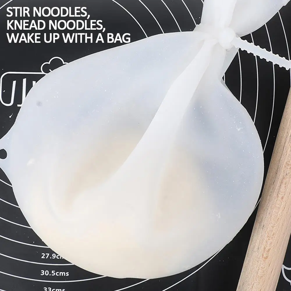 

White Convenience Kneading Bag Kitchen Tools Silicone Mixer .Non Stick Dough-Kneading Ba Flour Silica Gel Pastry Maker Cake