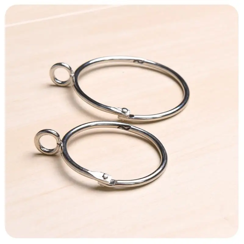Silver ring opening curtain rings Roman tab to live hanging buckle | Обустройство дома