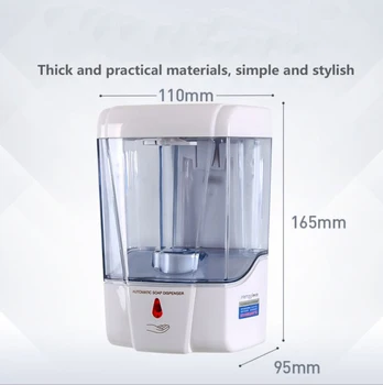 

700ML Automatic Liquid Soap Dispenser Smart Sensor soap dispensador Touchless ABS soap Dispenser for Kitchen Bathroom