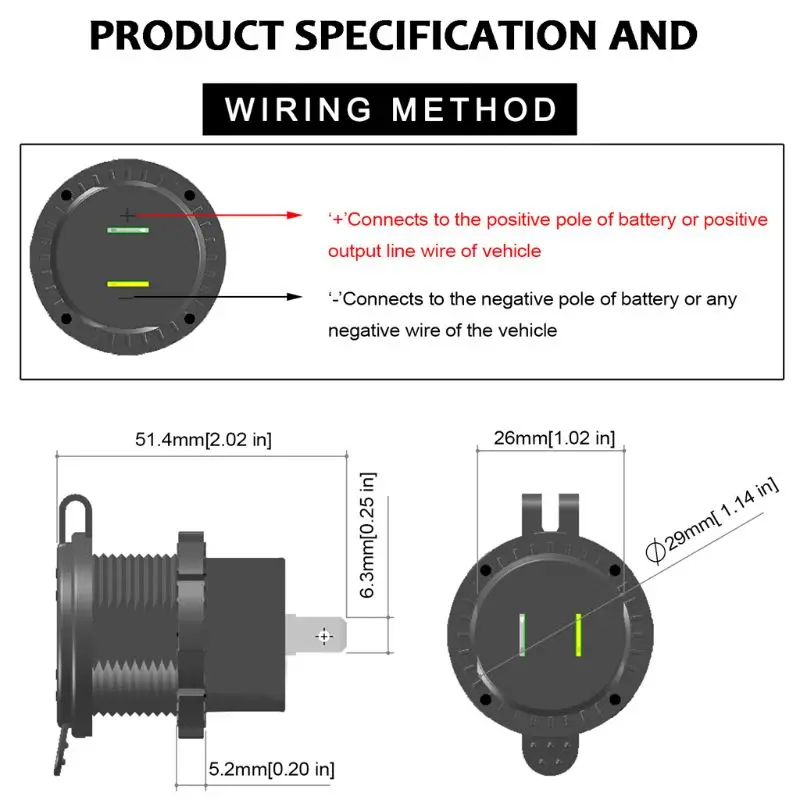 12 V/24 V Алюминий Водонепроницаемый двойной QC3.0 для быстрой зарядки с usb-портом, Зарядное устройство гнездо Мощность розетка адаптер с светодиодный вольтметр для автомобиля МОРСКОЙ лодочный мотор