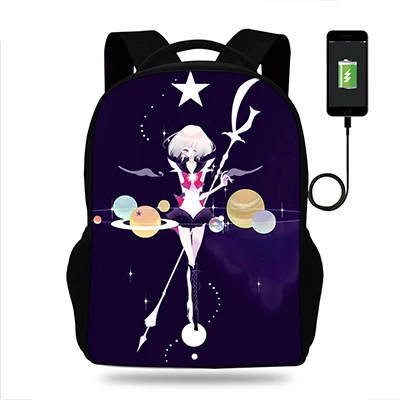 Школьные сумки для студентов Самые популярные и модные сумка Mochila Сейлор Мун печать школьные сумки для девочек-подростков
