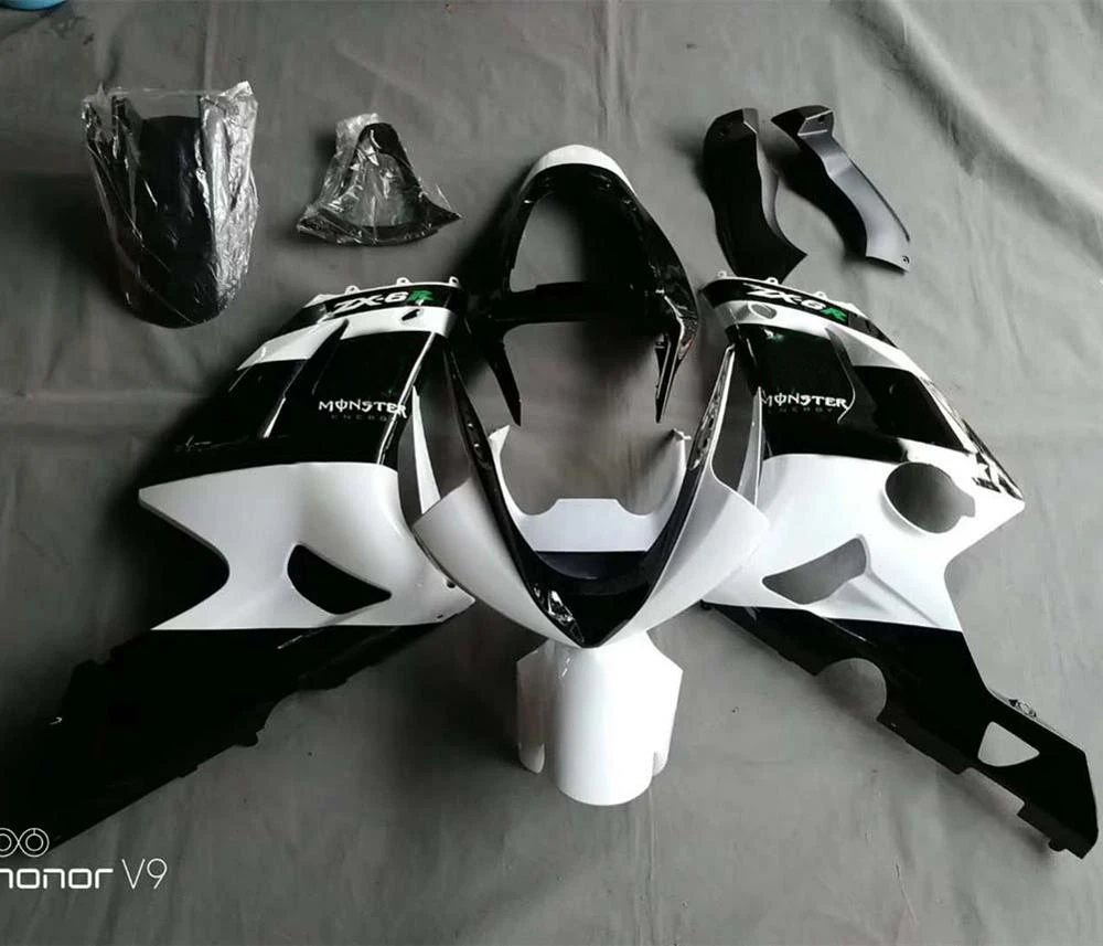 ZX6R ZX636 03 04 обтекатель корпус Рабочая рамка Крышка бака боковая панель гвардии