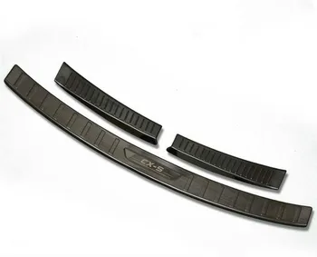 

Second generation For Mazda CX-5 CX5 2017 - 2019 Stainless Steel Rear Bumper Protector Sill Trunk Trim fast safe ship