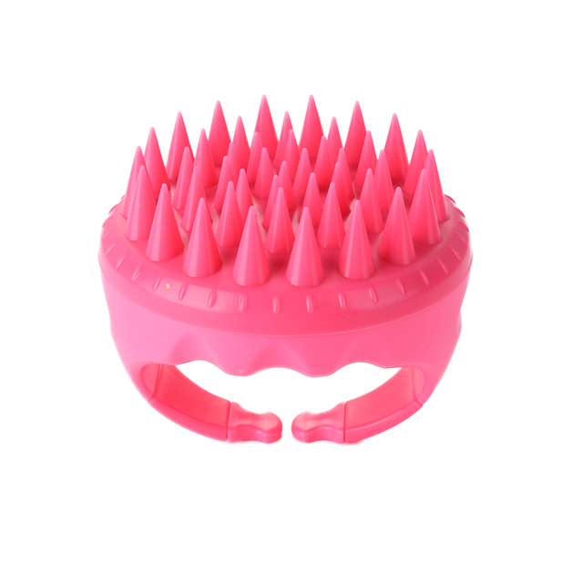 Silicone Shampoo Brush Handheld Round Soft Scalp Massage Brush Bath Massage Brush Hair Shower Brush Comb Hair Care