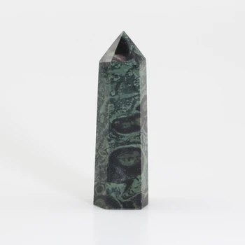 

Natural Peacock Eye Quartz Crystal Wand Healing Gem Stone Malachite Raw Rock Obelisk Point Mineral Specimen Feng Shui Home Decor
