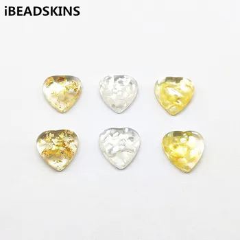 

New arrival! 15x16mm 100pcs Real shell in Resinheart shape beads for Earrings parts,Jewelry Accessories,hand Made Jewelry DIY