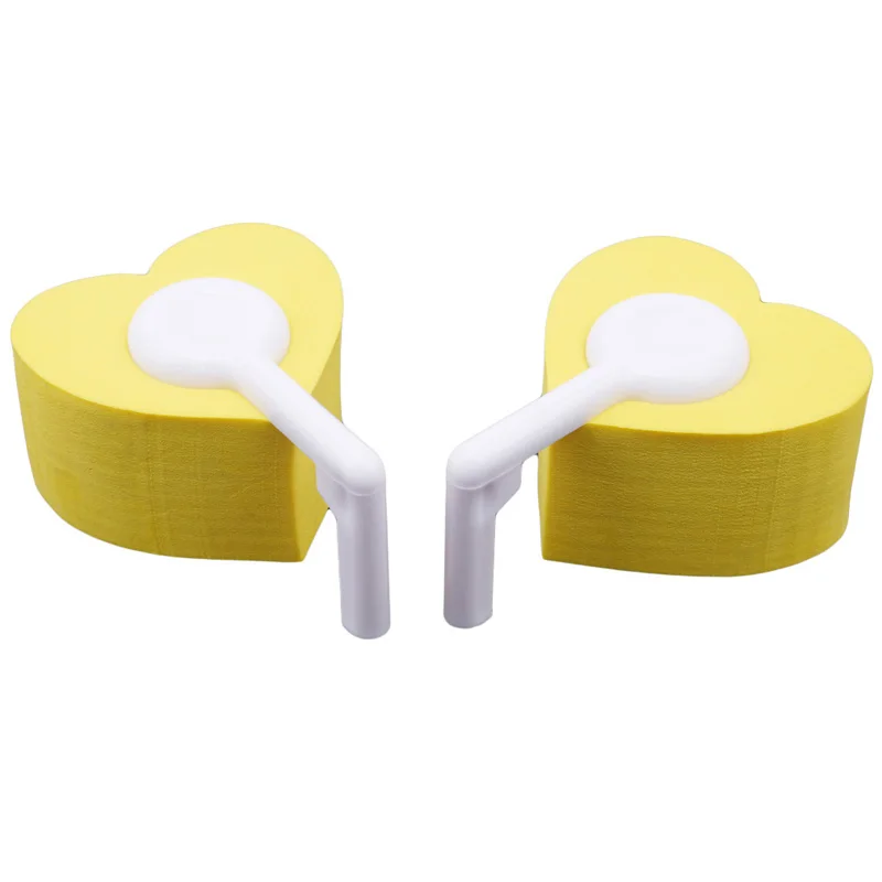 Yellow 2 шт./лот, защита для детей, защита в форме сердца, защита для двери, замок для карт, защита для новорожденных, защита для пальцев ребенка - Цвет: Yellow