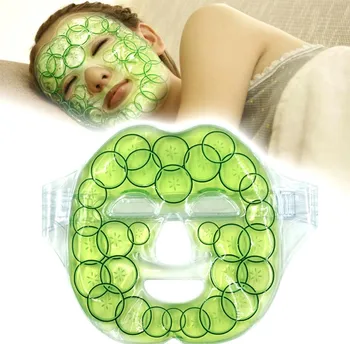 

1Pcs Heat Compress Fatigue Relief Relaxation Shrink Pores Reduce Wrinkles Face Care Cucumber Cold Gel Face Mask Cold Pad