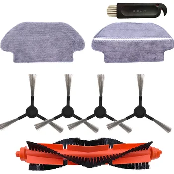 

Roller Main Brush Side Brush Cleaning Mop Cloth Accessories for Mijia STYJ02YM Wet Robot Vacuum Cleaner Robot Cleaner Parts