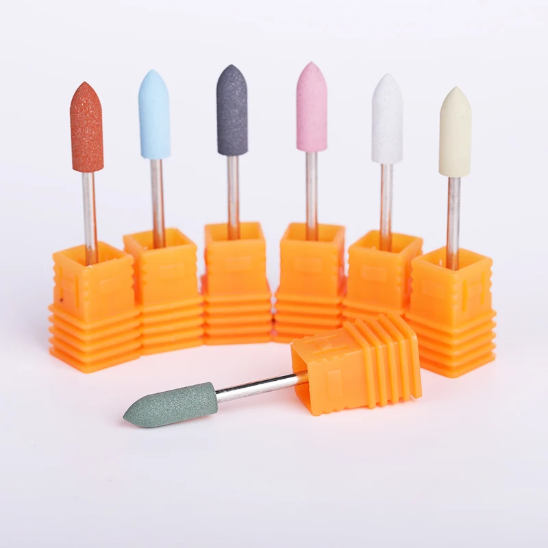 

Colorful Silicone Nail Drill Bits for Electric Nail File Machine Pendicure Sanding Tool Nail Art Replacement Accessories