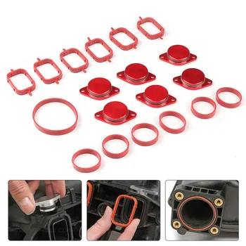 

6 * 22mm Diesel Swirl Baffle Blanks Flap Repair Kit In Rubber + Aluminum For BMW Intake Manifold For Car Parts