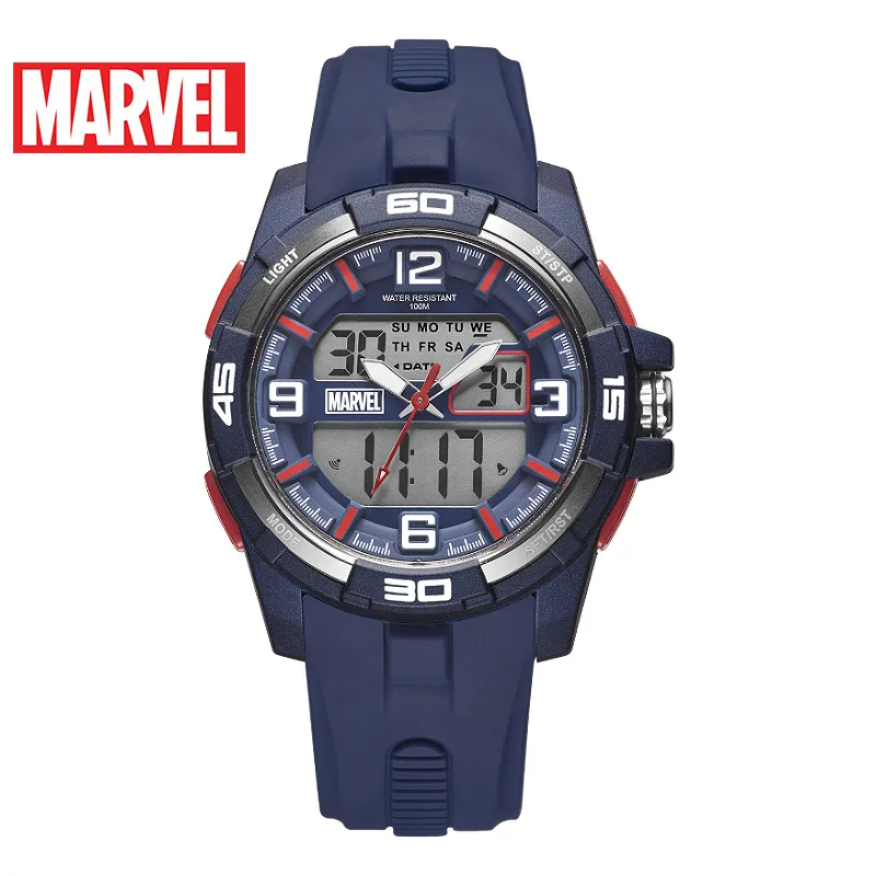 Мужские Цифровые спортивные часы MARVEL, 100 м, водонепроницаемые мужские часы, мужские электронные часы, классные спортивные часы для мужчин