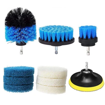 

Top-10Pcs/Set Power Scrubber Brush Drill Brush Cleaning Bathroom Surfaces Cleaning Tool Tub Shower Tile Grout Cordless Scrub Cle