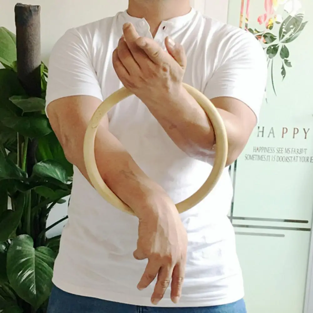 Wing Chun Kung Fu bambù Rattan Ring Trainings Anello Enjoyouselves Kung Fu Anello Body Building al Polso Aumenta la flessibilità della Mano Innendurchmesser 22cm 