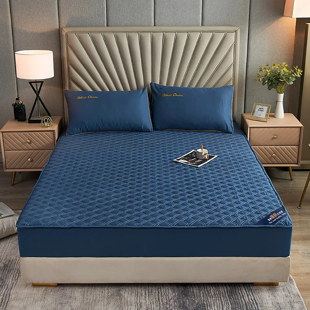 

Super Warm 100% Polyester Soft Microfiber Elastic Fitted Sheet Quilt Cover Bed Cover 2 Pillow cases Suitable For Queen Size
