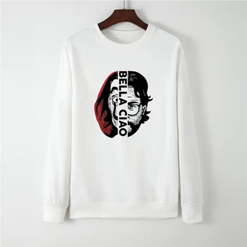 

Bella Clao Full Sleeve Hoodies La Casa De Papel Season Hatless Kpop Gothic Sweatshirt Oversize Autumn Winter sudadera mujer
